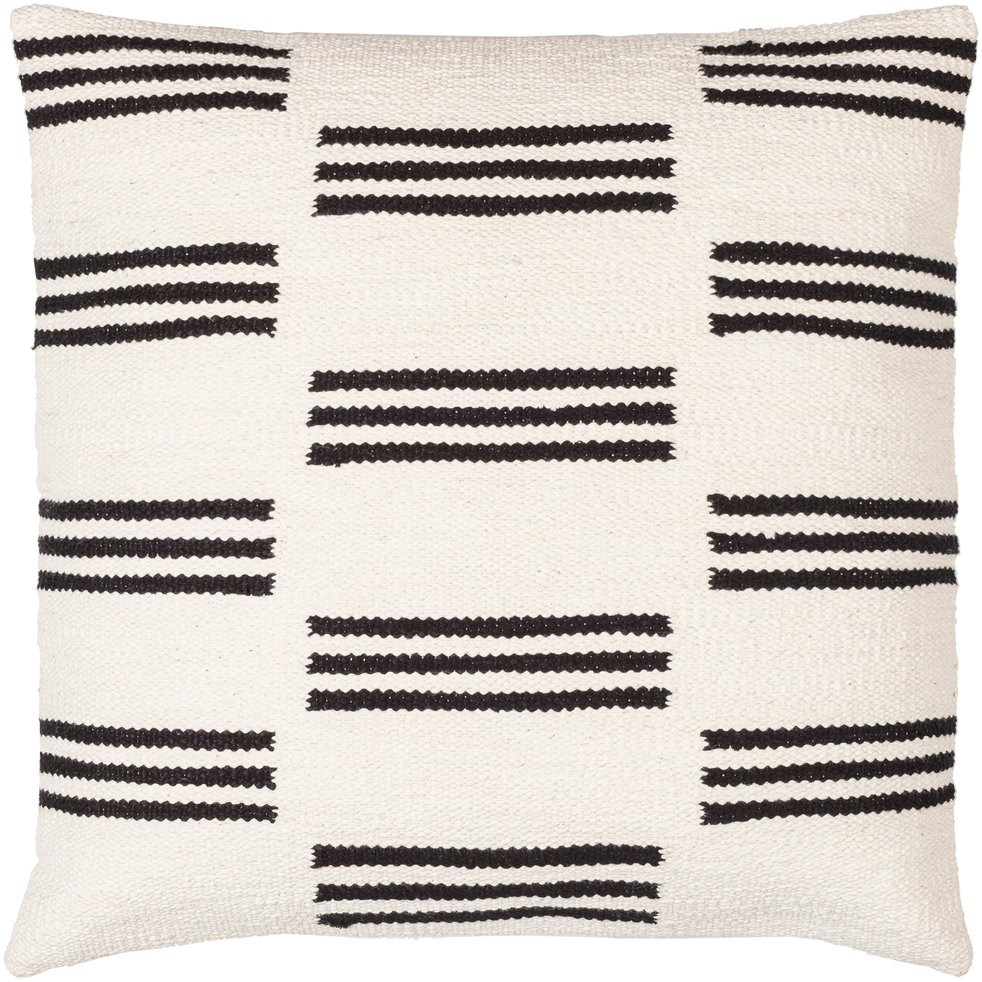 Stojko Modern Broken Stripe Throw Pillow