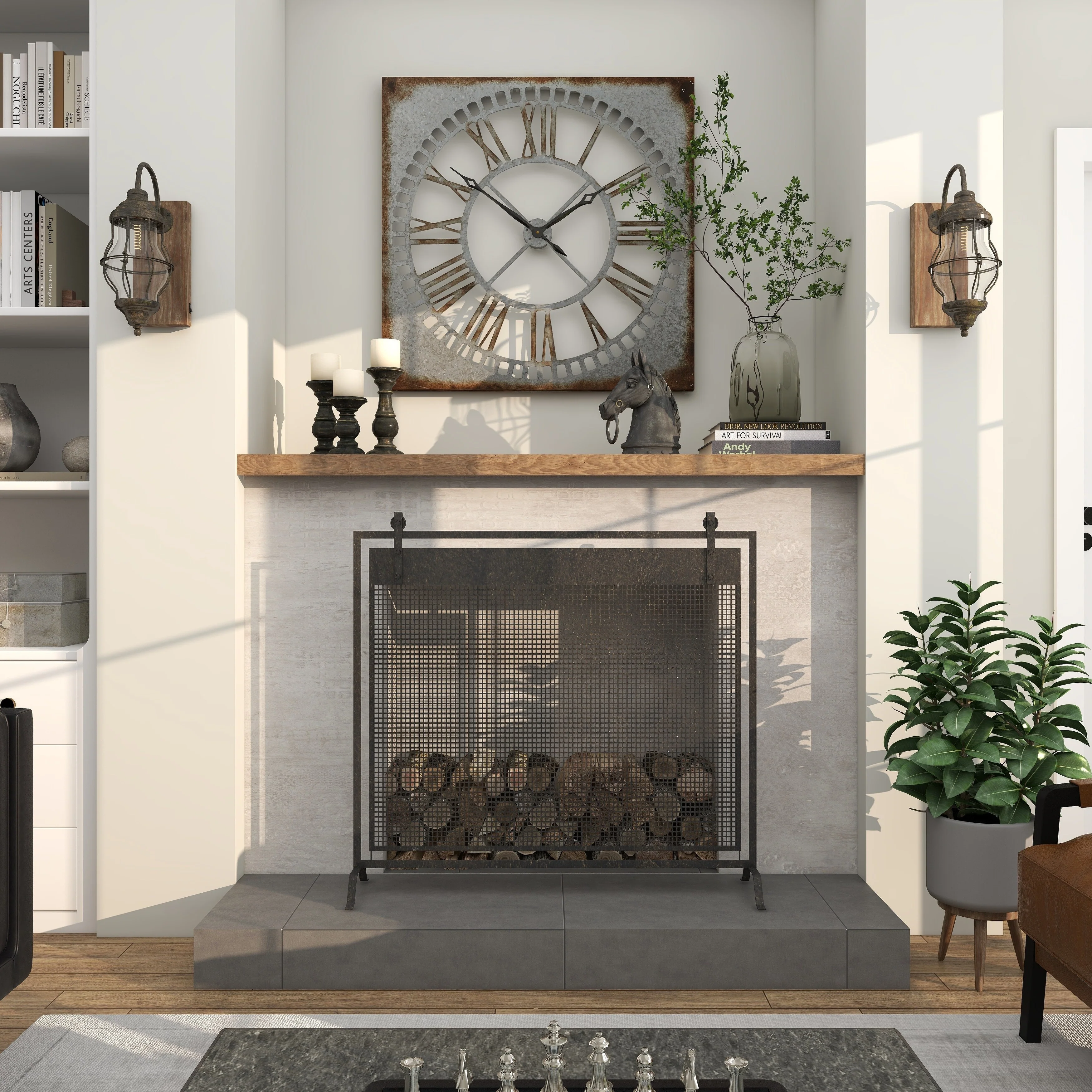 Mango Wood Turned Style Pillar Candle Holder (Set of 3) - White, Brown, Gold, Black, Light Blue, Cream, Silver