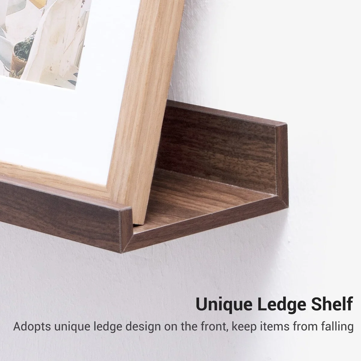 Picture Ledge Shelf, Floating Shelves Wall Mounted Set of 3