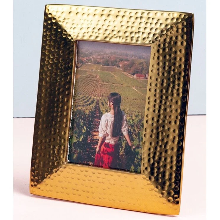 Hammered Golden Picture Frame