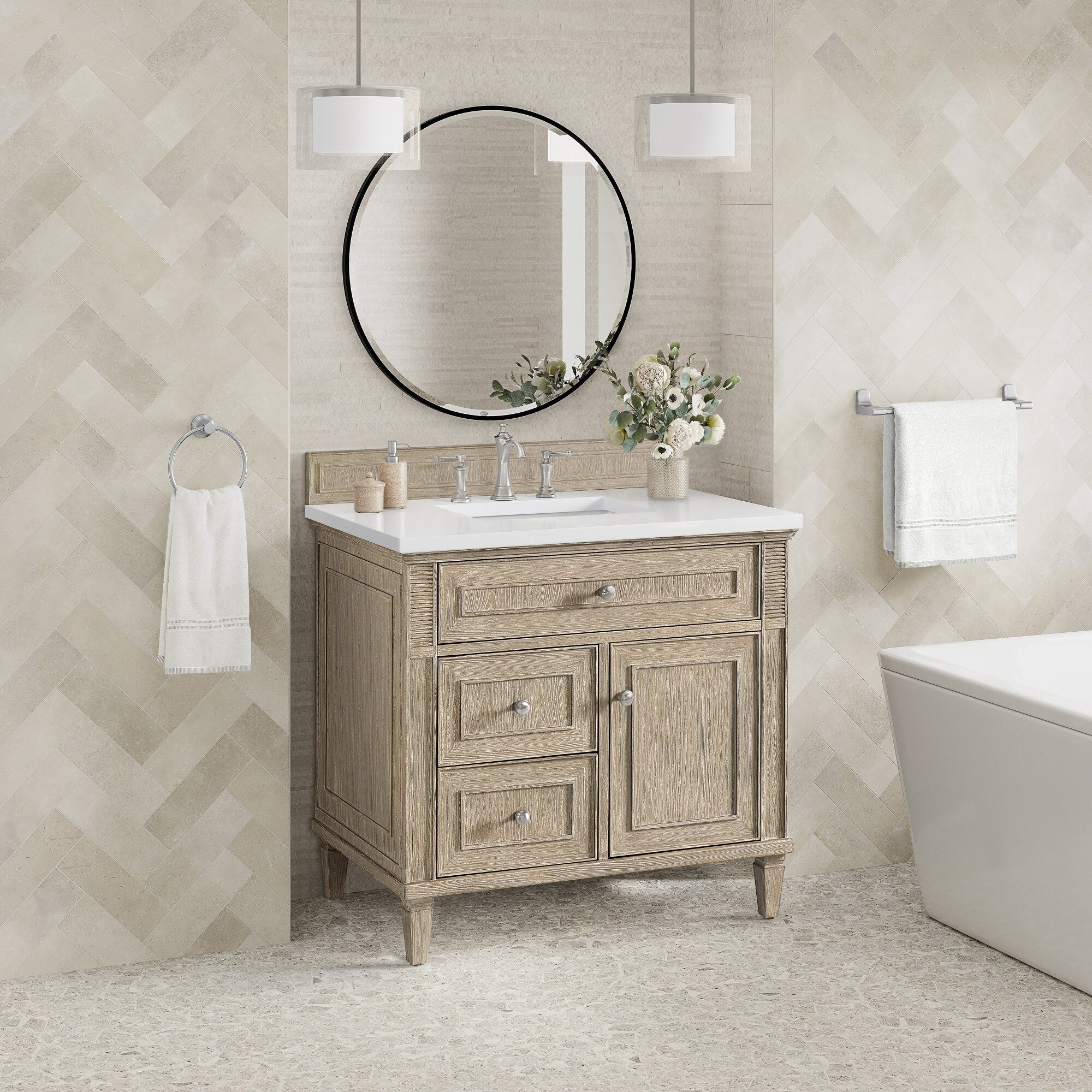 James Martin Vanities 424-V36-3WZ Lorelai 36