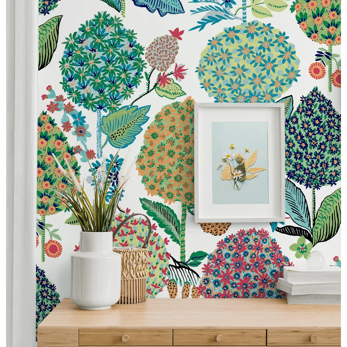 NextWall Blooming Bulbs Peel and Stick Wallpaper