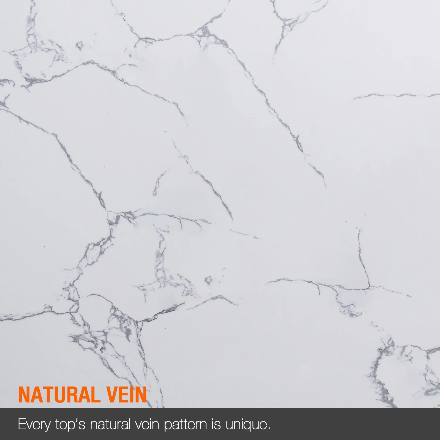 Enchantlace 73 Inch Engineered Marble Vanity Top with Double Sink