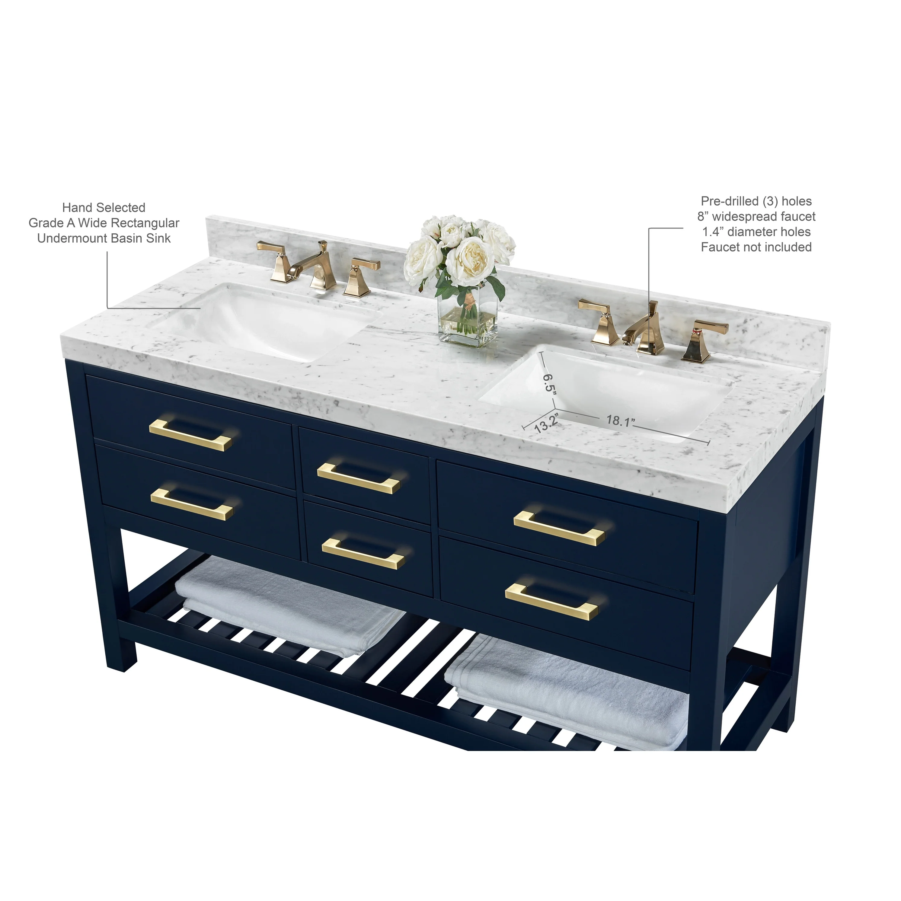Ancerre Designs Elizabeth Bathroom Vanity Set
