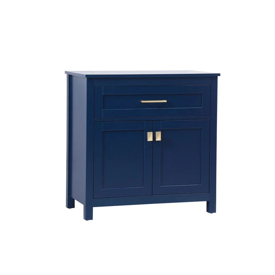 Indigo Home 30 Inch Bathroom Storage Freestanding Cabinet - 30 x 16
