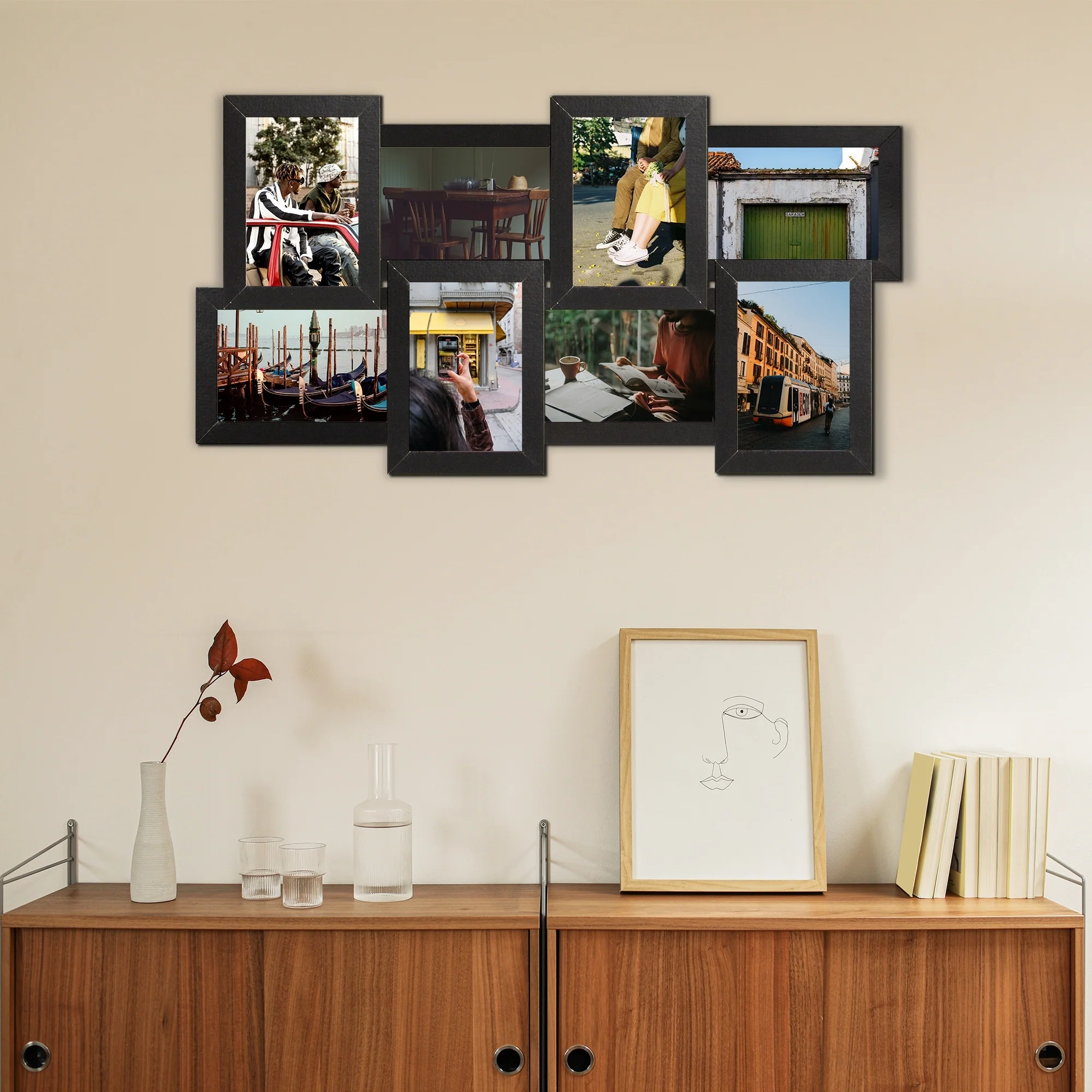 Gallery Design Photo Frame - Elegant Black PVC Frame for Memorable Displays