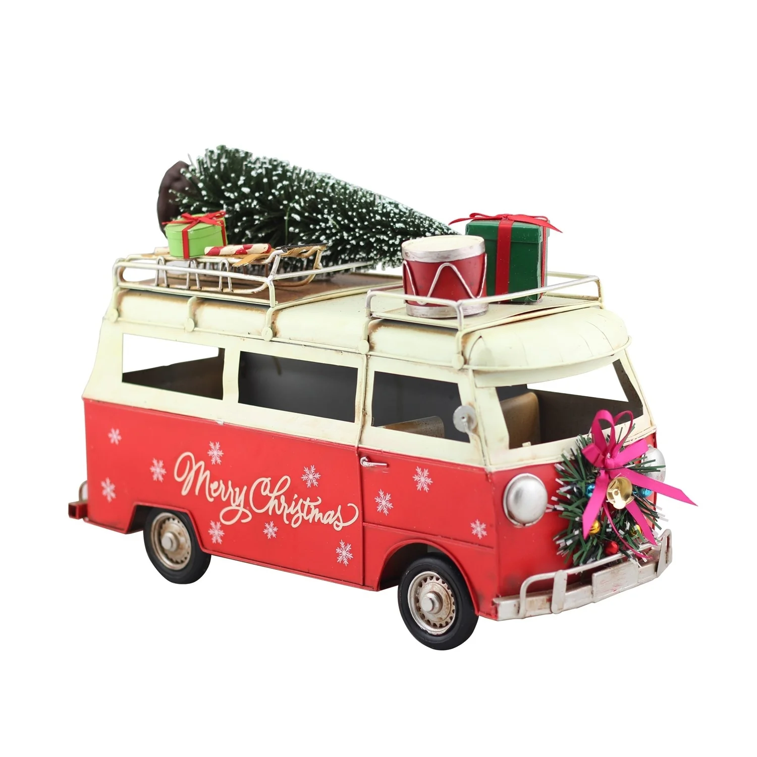 1970's Inspired Christmas Bus with Gifts - Small