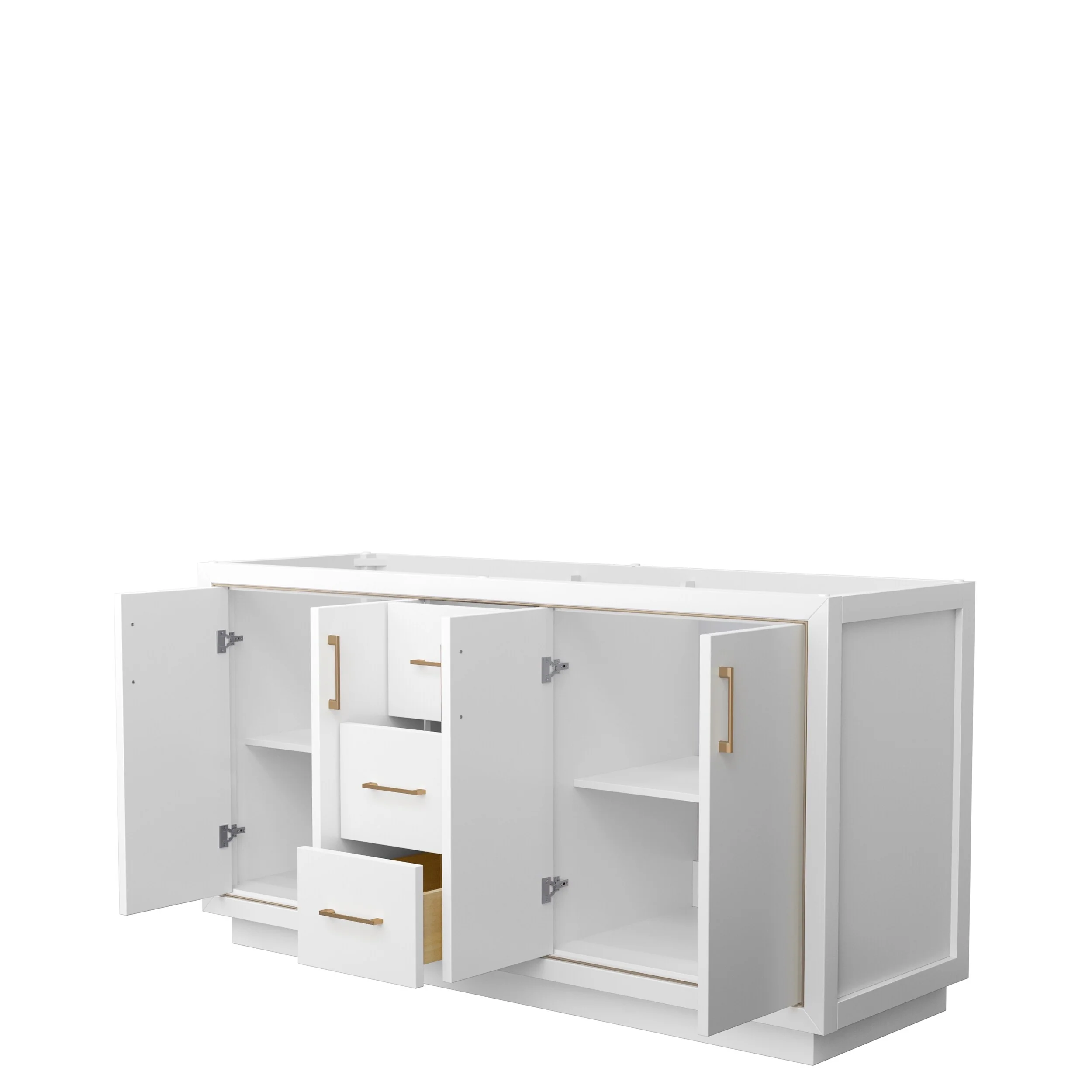 Icon Double Bathroom Vanity Cabinet, No Mirror