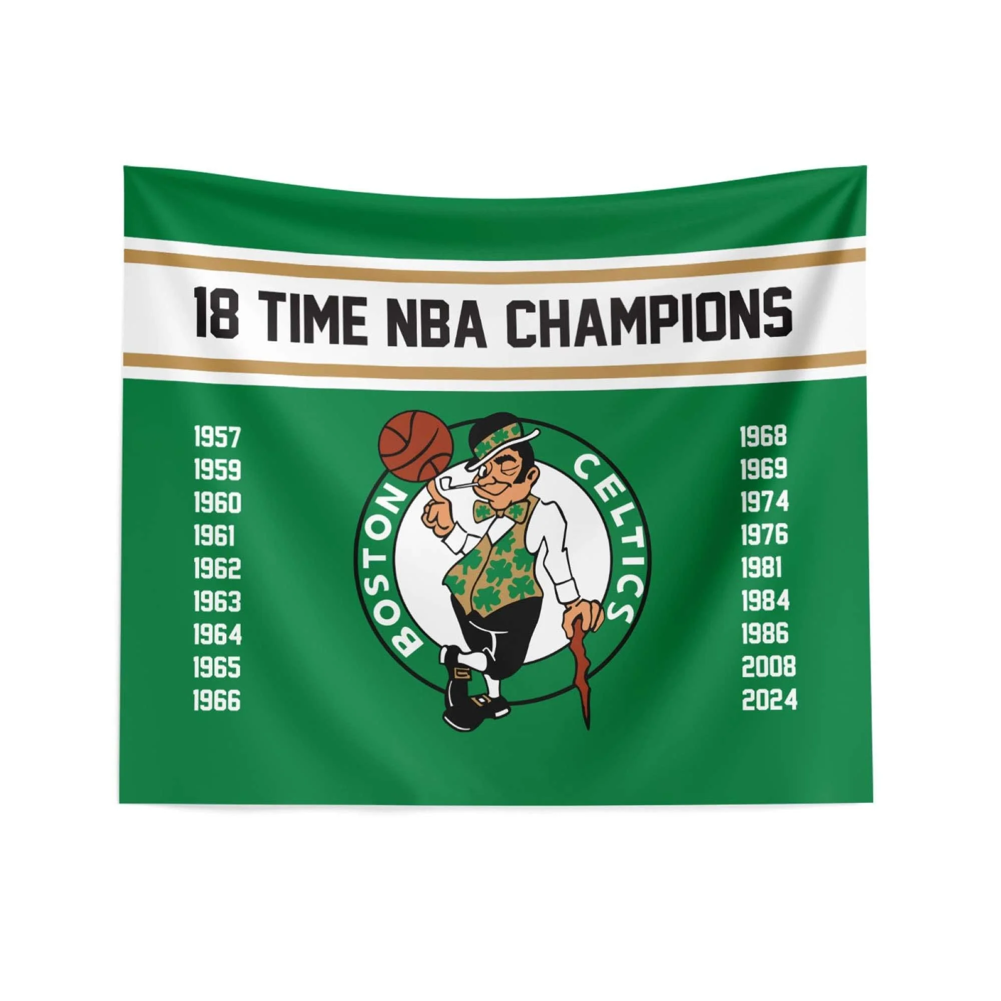 NBA Boston Celtics 2024 NBAMC 18 Banners Wall Hanging - 34