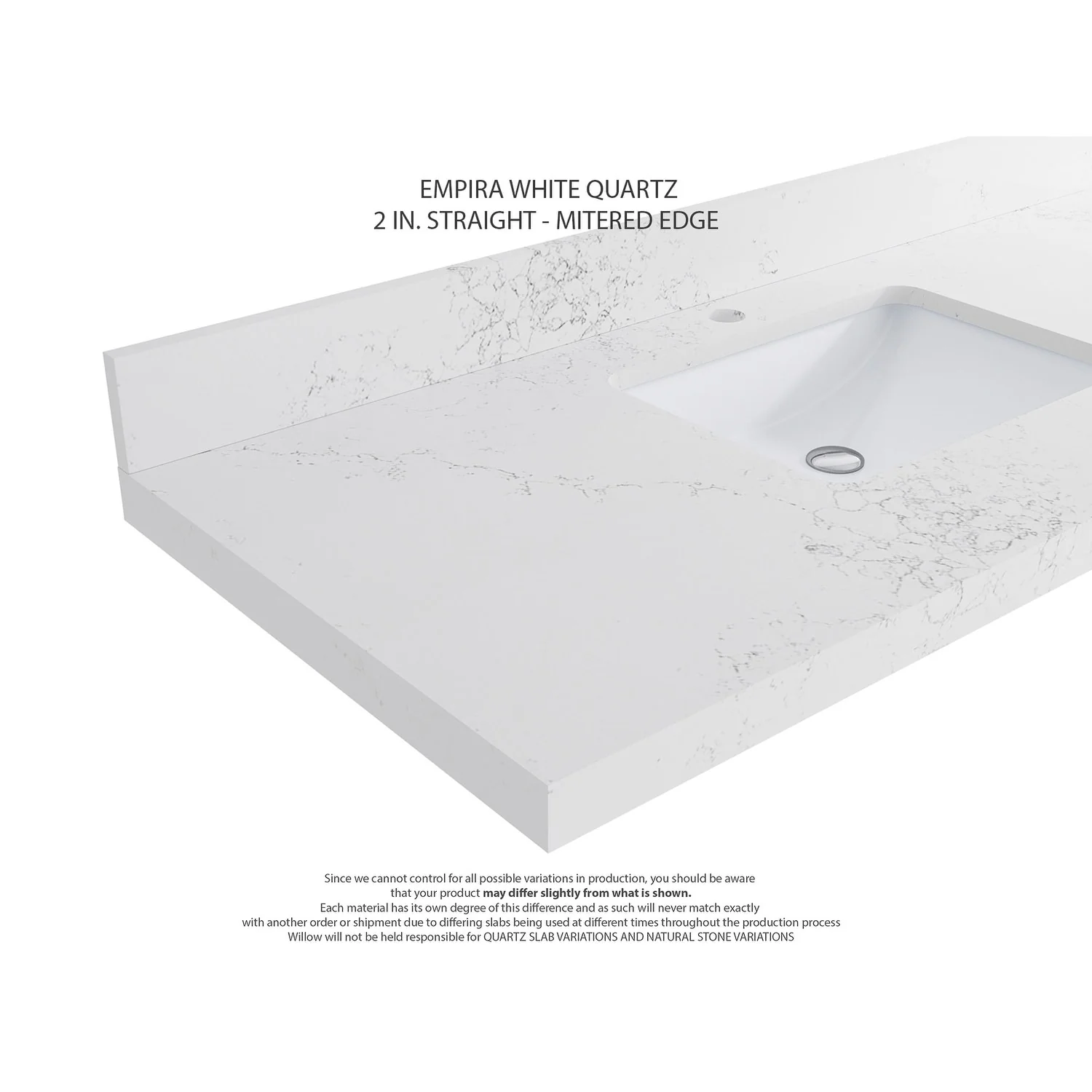 Willow Collections 60 in. W x 22 in. D Aberdeen Double Sink Bathroom Vanity with Countertop