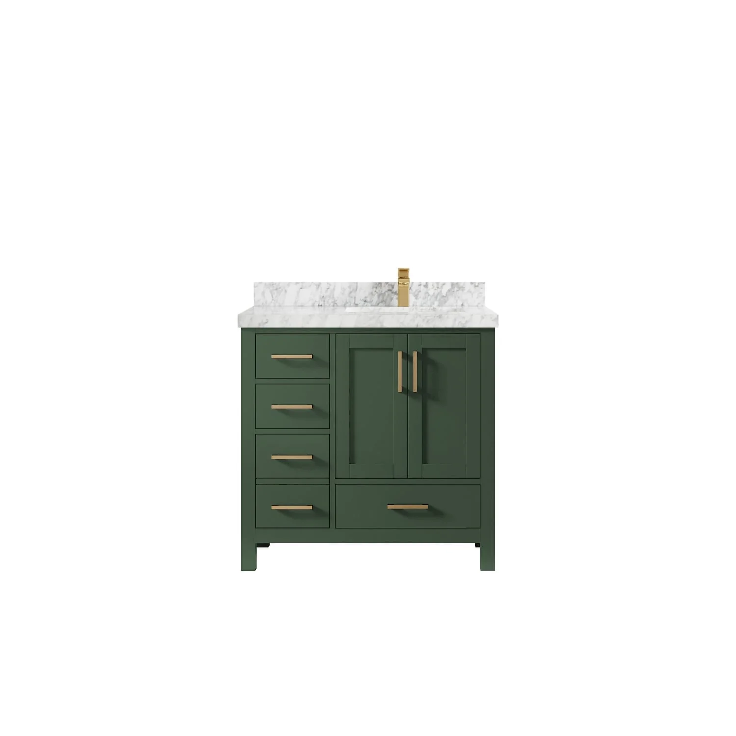 Willow Collections 36 in. W x 22 in. D Malibu Right Offset Sink Bathroom Vanity with Countertop