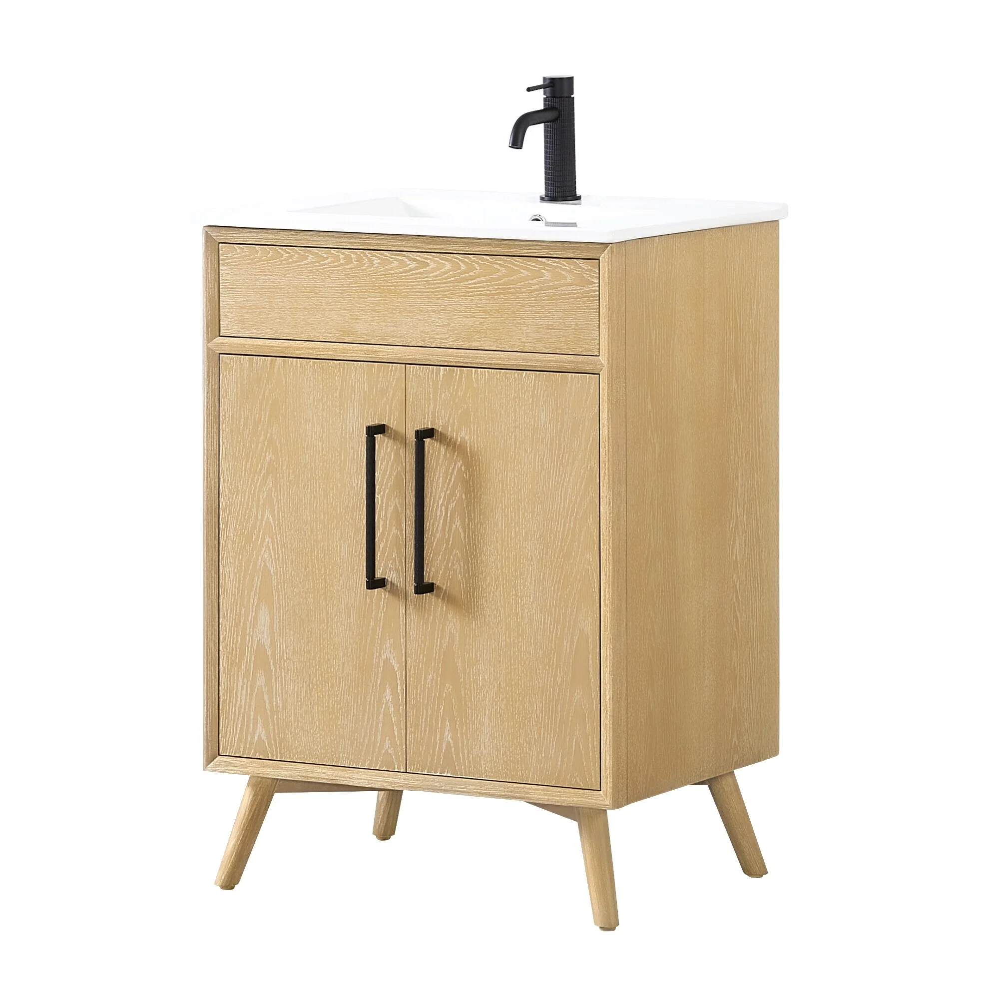 Delhi Bath Vanity with White Ceramic Basin Top without Mirror