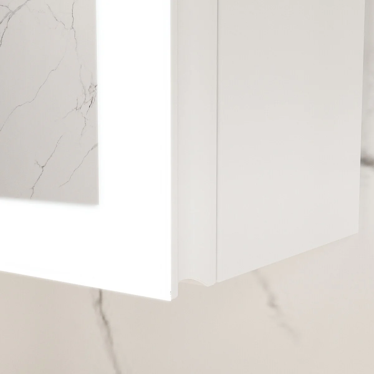 Sleek Anti-Fog Bathroom Medicine Cabinet with Dimmable LED Lights - 45.9