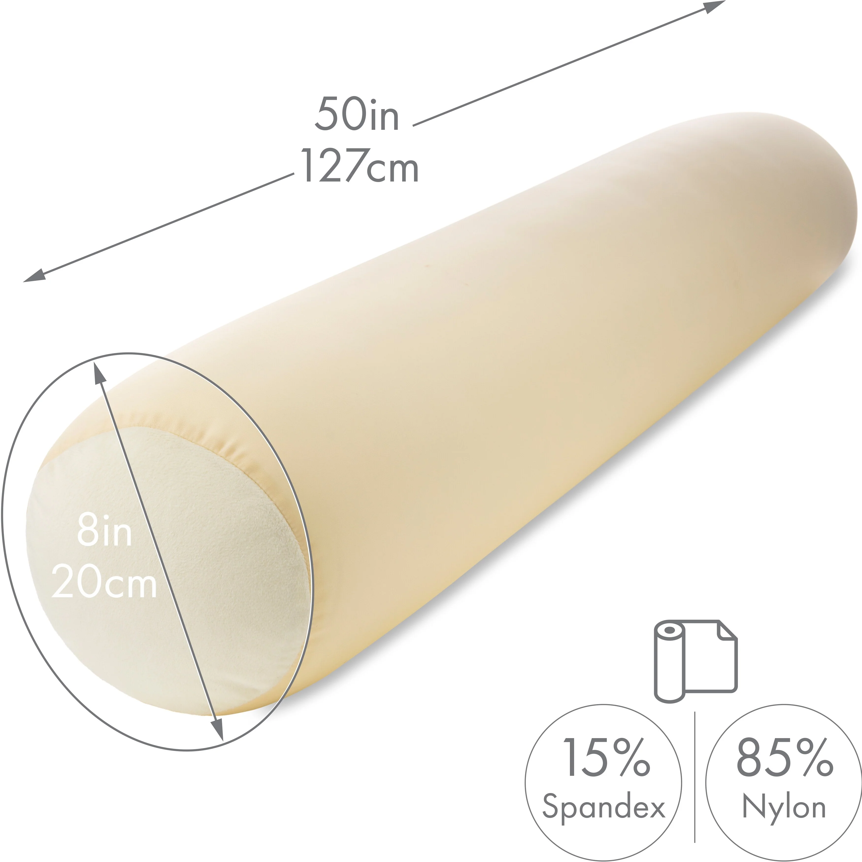 Straight Body Pillow, Premium Microbead,Side Sleeping / Pregnant Women