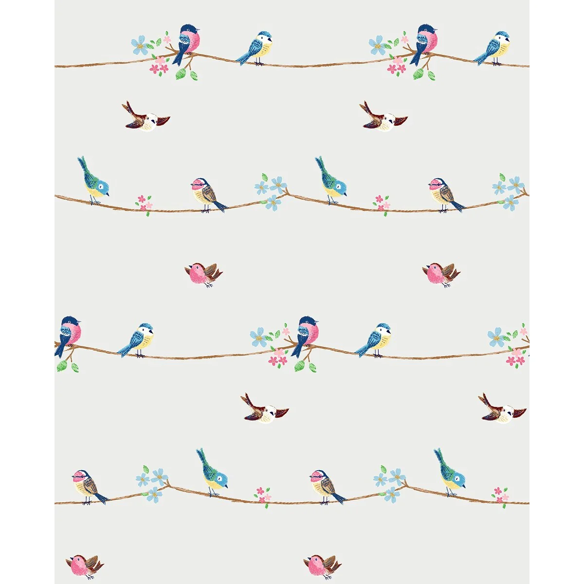NextWall Sweet Tweet Peel and Stick Wallpaper