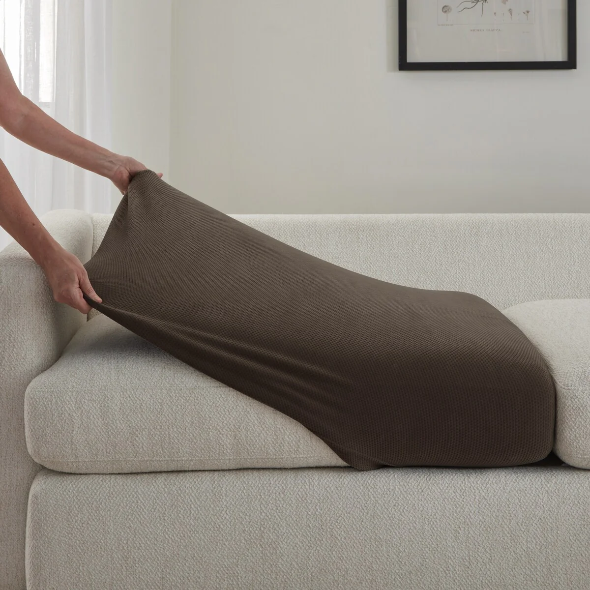 SureFit Stretch Pique Sectional Couch Cushion Slipcovers