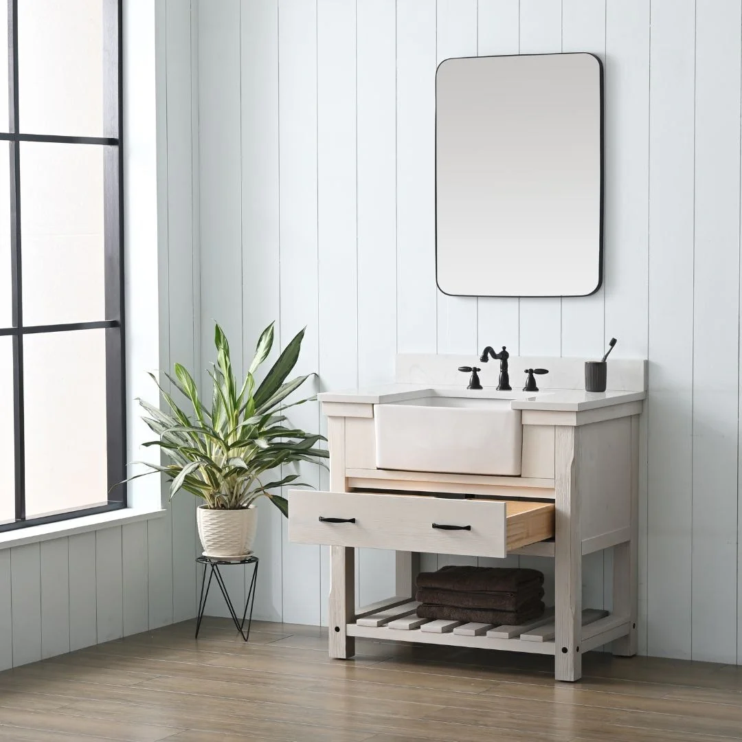 Sudio Design Bathroom Vanity Wesley Weathered Collection.