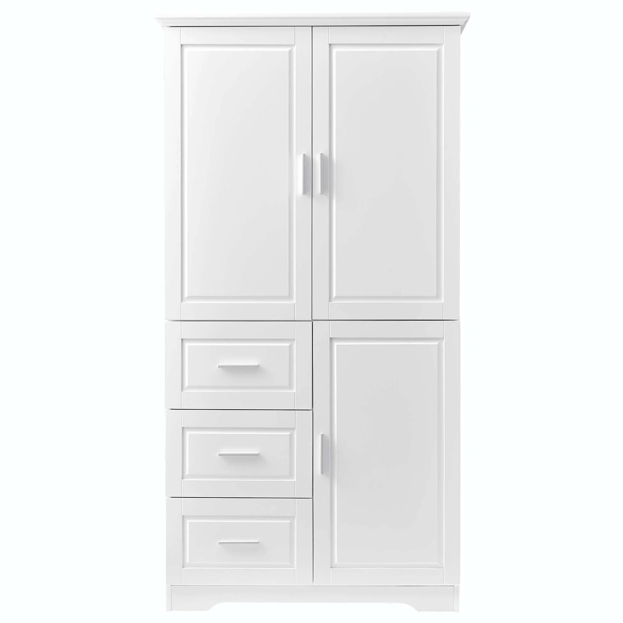 Bathroom Storage Cabinet with Drawers and Adjustable Shelf