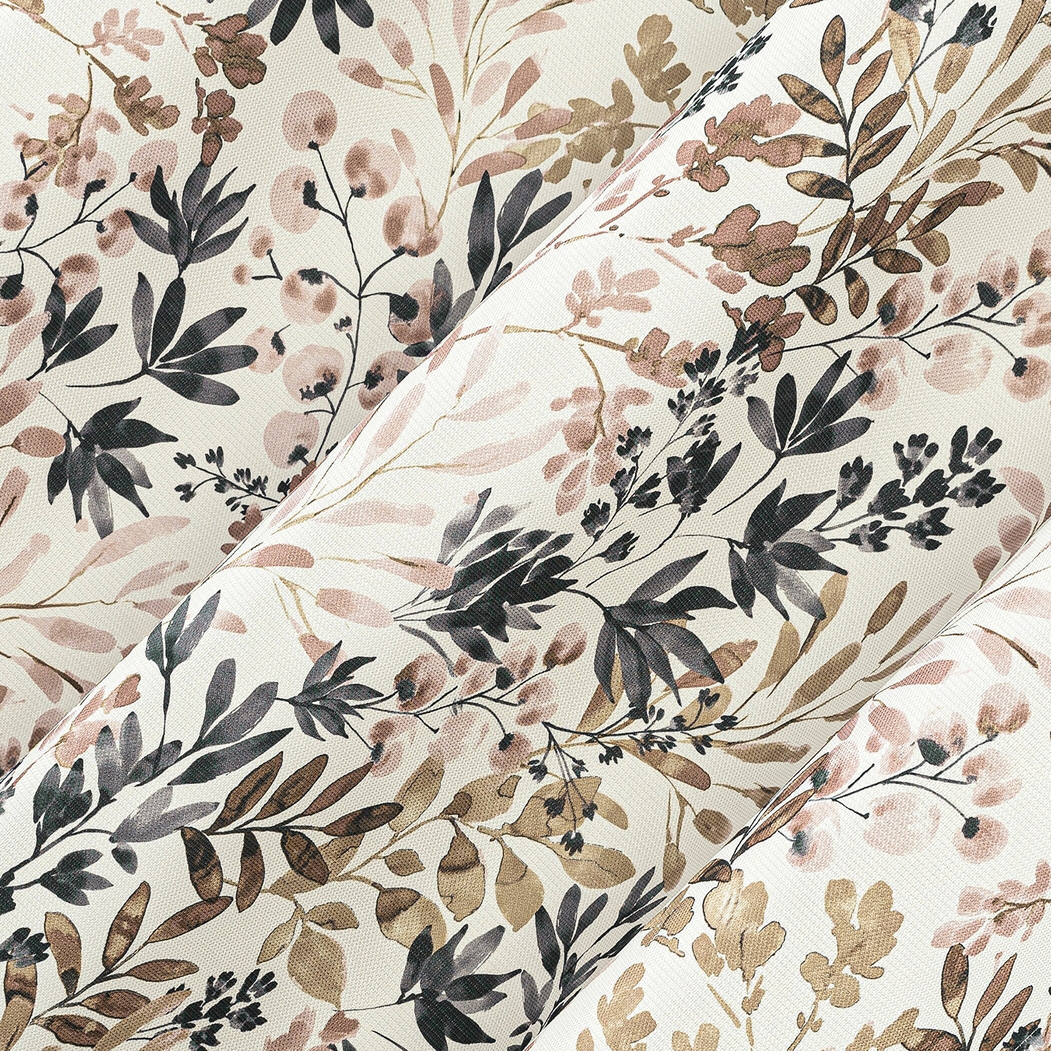 No. 918 Amelie Botanical Print Room Darkening Grommet Curtain Panel, Single Panel