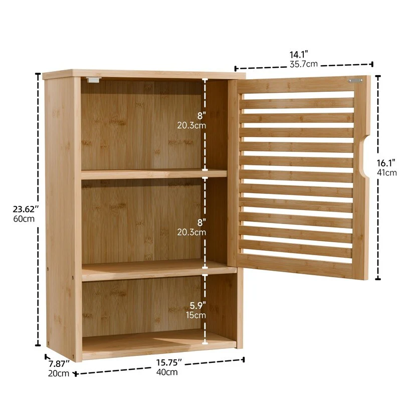 Bathroom Storage Cabinet Wall Mounted - 7.87