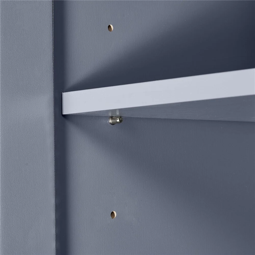 Tall and Wide Storage Cabinet with Doors for Bathroom, Three Drawers