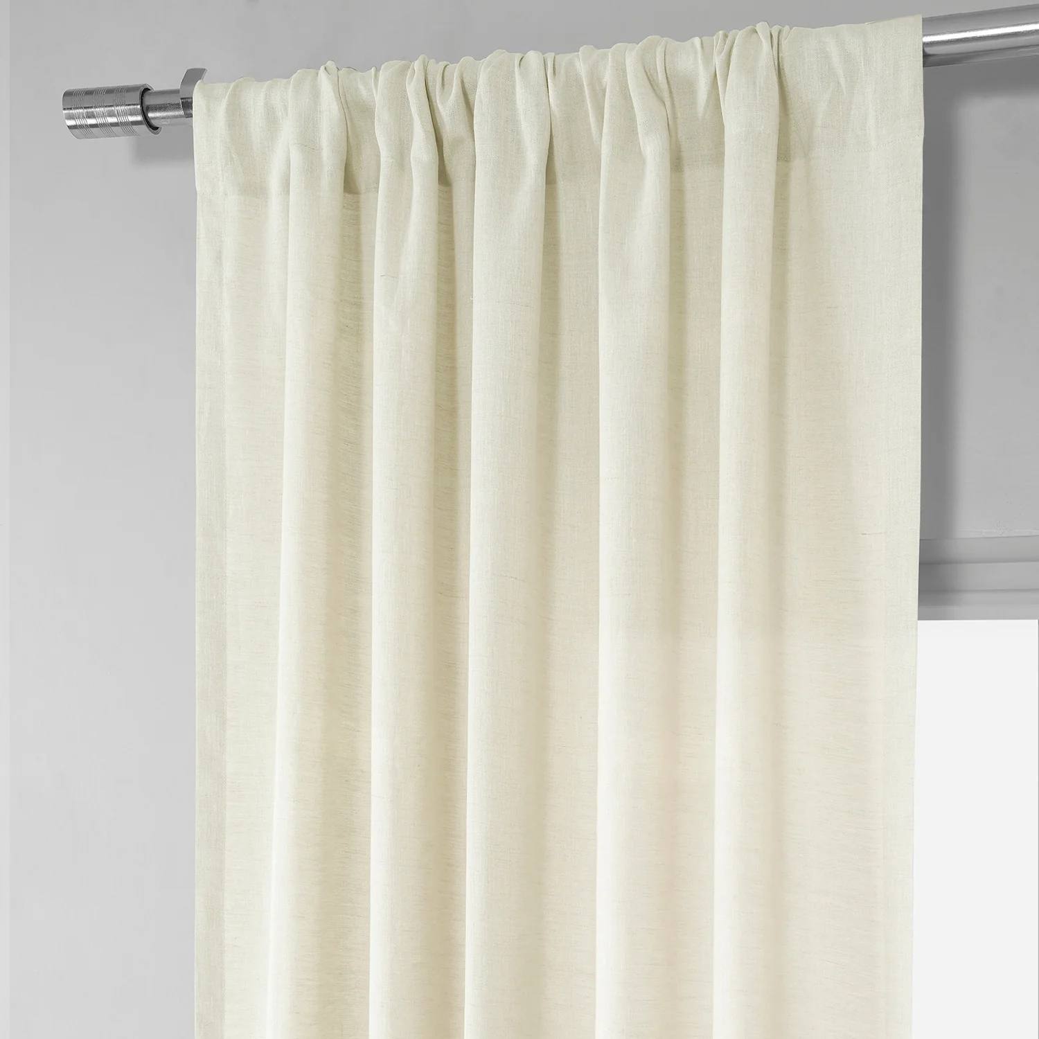 Exclusive Fabrics Signature French Linen Sheer Curtain (1 Panel)