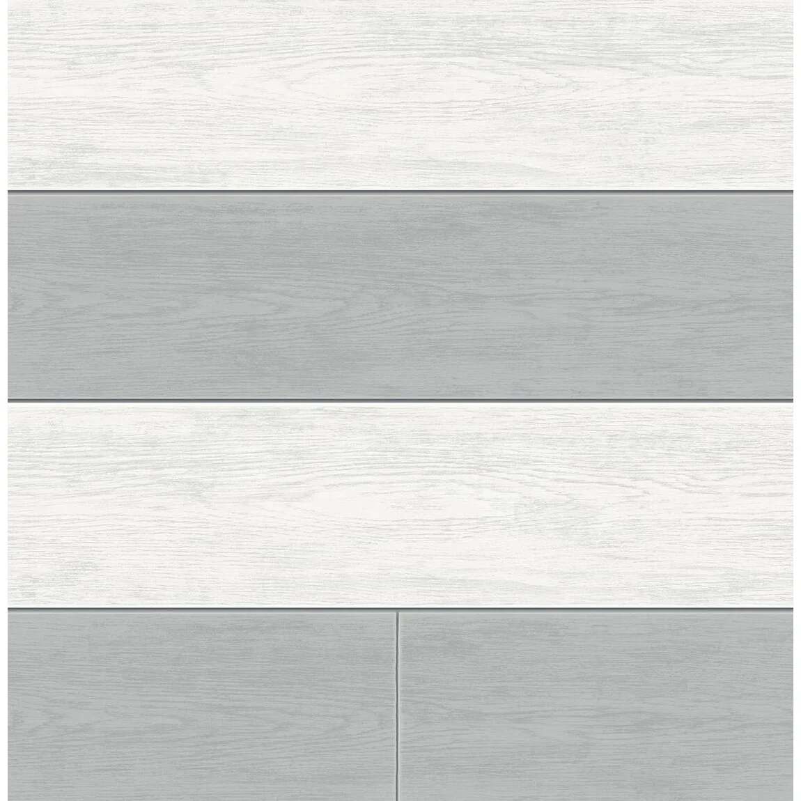 NextWall Two Toned Shiplap Peel and Stick Wallpaper