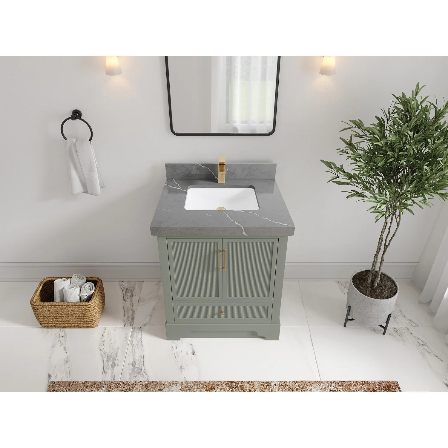 Willow Collections 30 in. W x 22 in. D Alys Single Sink Bathroom Vanity with Countertop