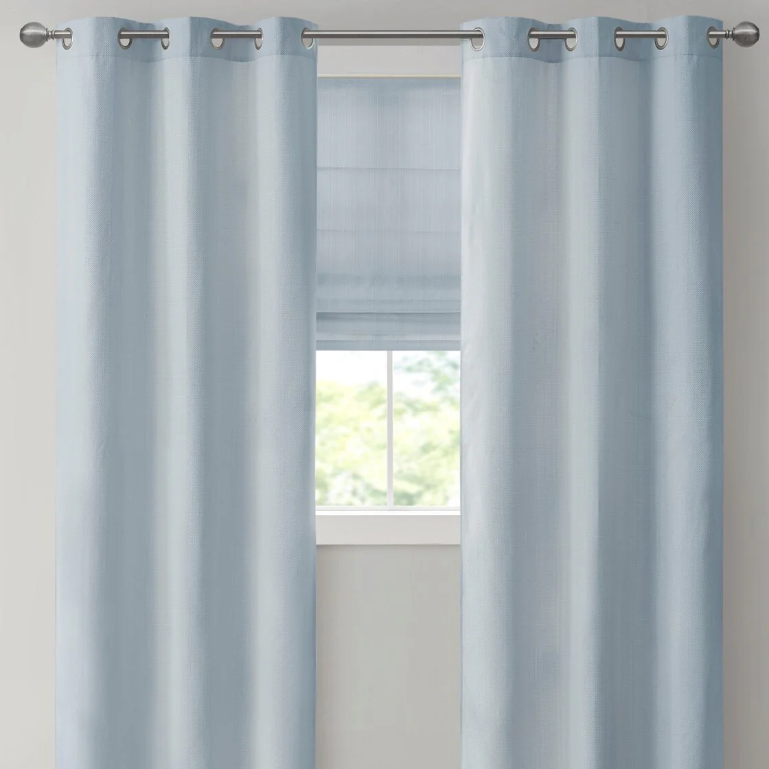 Casual Basketweave Room Darkening Cordless Roman Shade