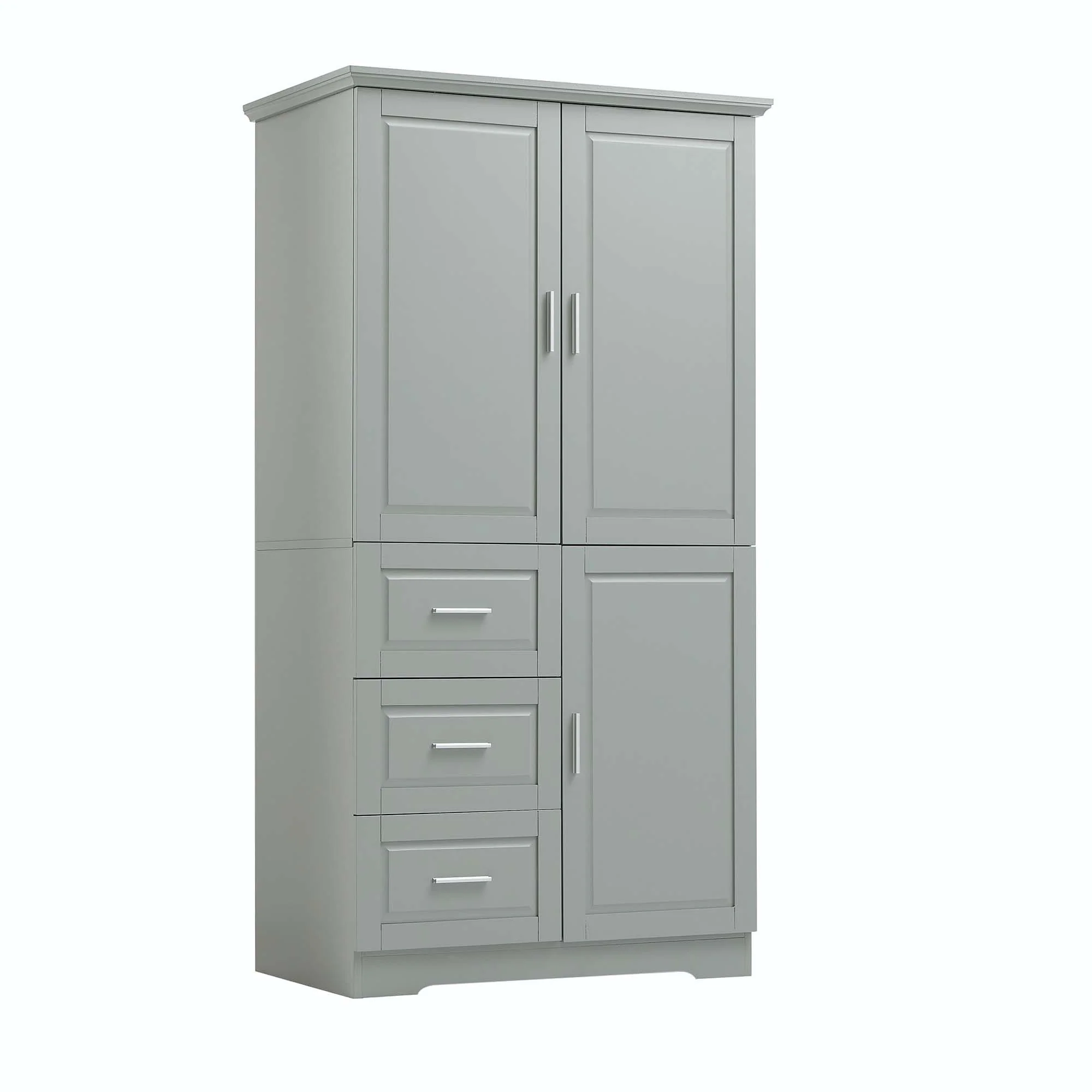 Bathroom Storage Cabinet with Drawers and Adjustable Shelf