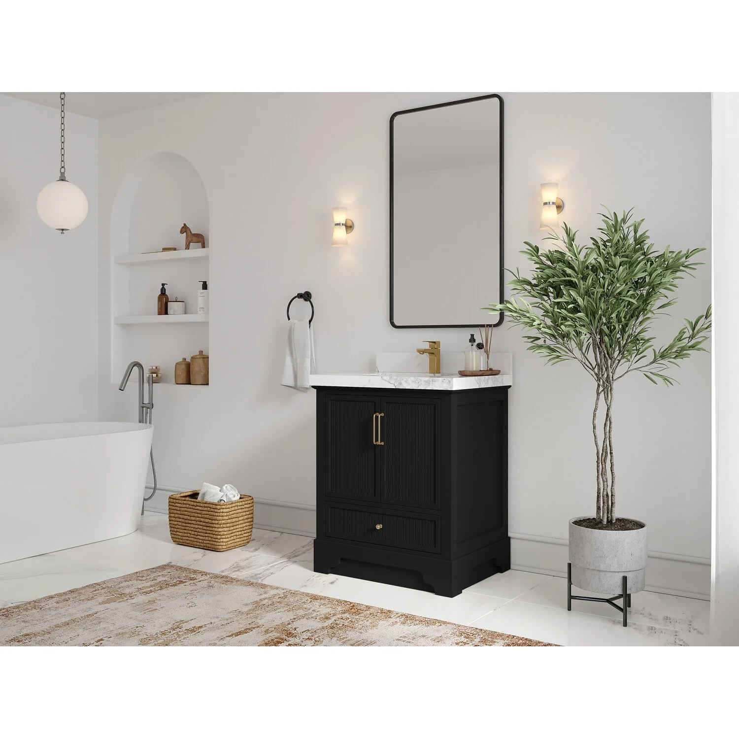 Willow Collections 30 in. W x 22 in. D Alys Single Sink Bathroom Vanity with Countertop