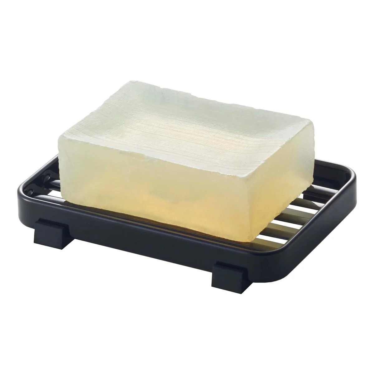 Yamazaki Home Slotted Soap Tray, Steel - L 2.95 x W 4.33 x H 0.47 inches