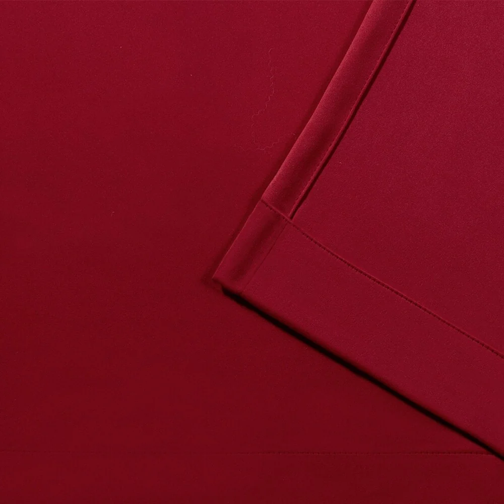 ATI Home Sateen Twill Woven Room Darkening Blackout Pinch Pleat/Hidden Tab Top Curtain Panel Pair