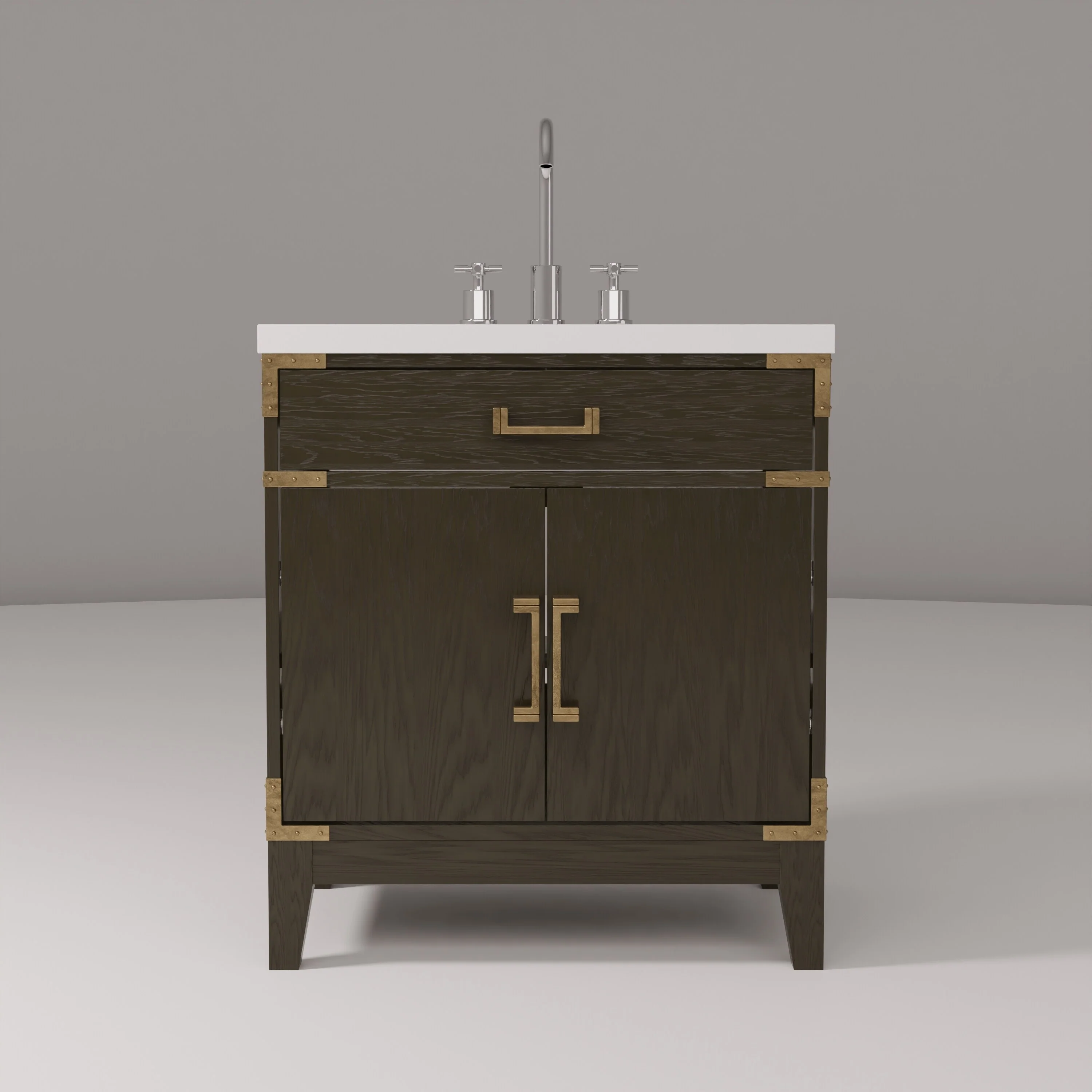 Laurel Bath Vanity Quartz Top, Sink and Faucet