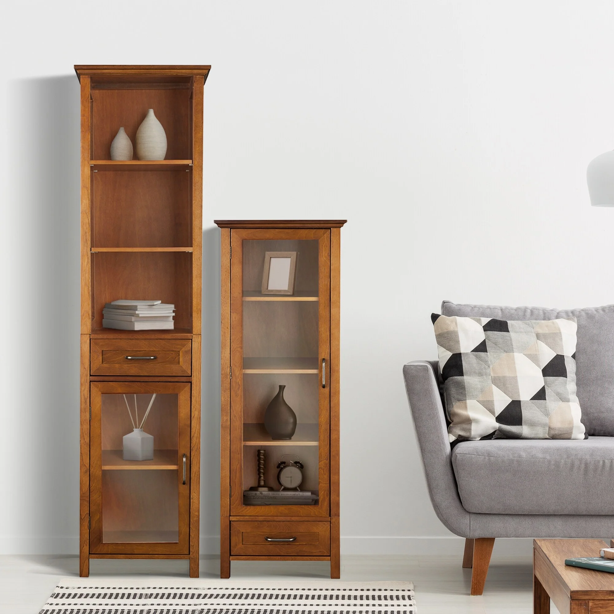 Teamson Home Avery Freestanding Linen Cabinet - 13.5