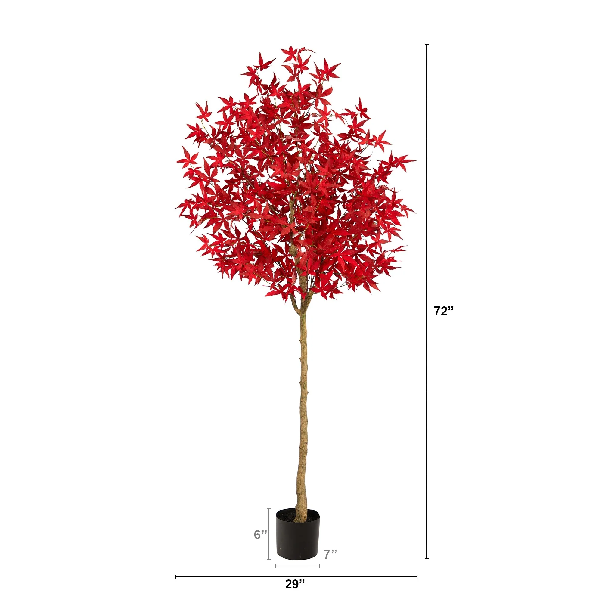 6' Autumn Maple Artificial Fall Tree