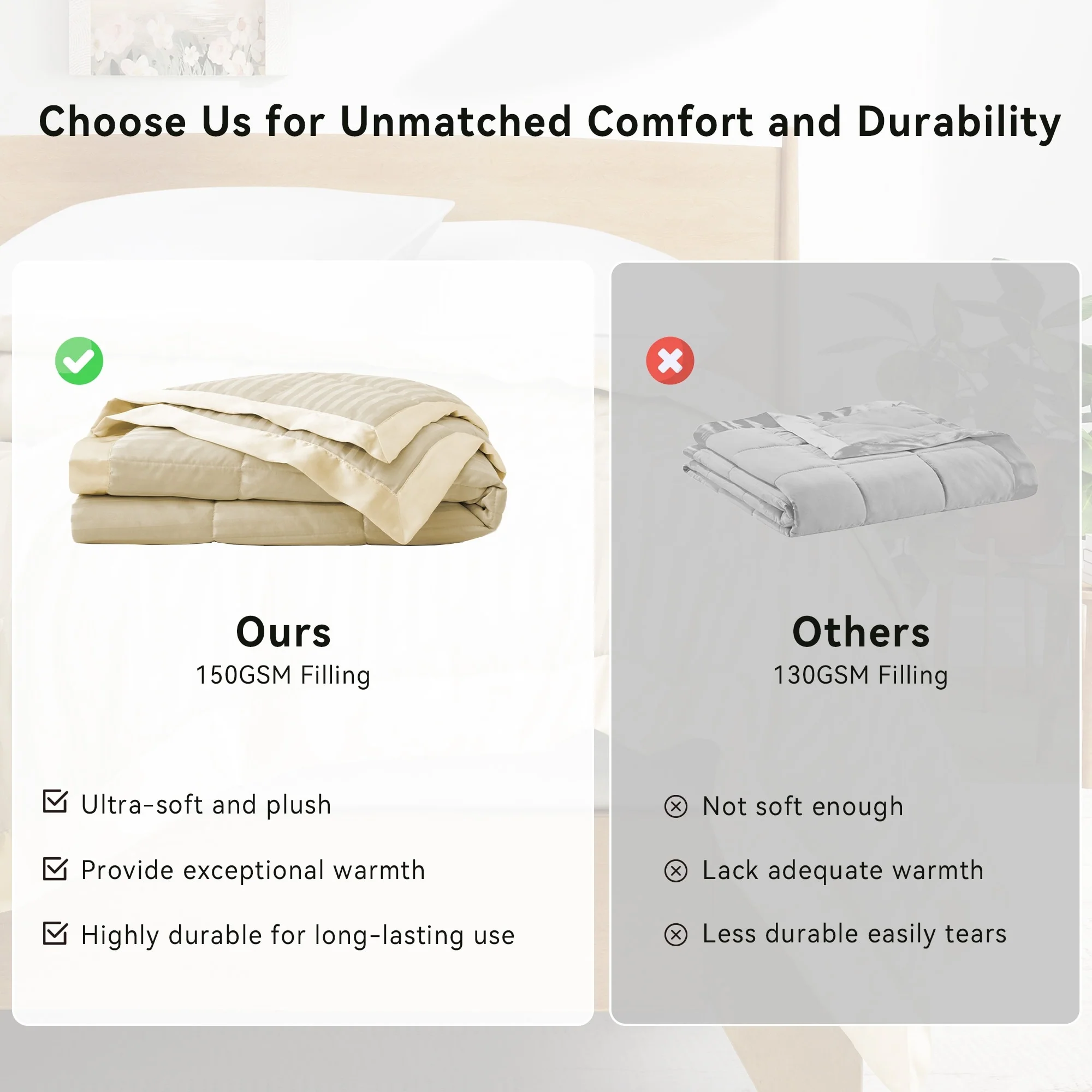 Hotel Quality Luxury All Season Jacquard Soft Bed Blanket with Satin Trim, Cozy and Warm