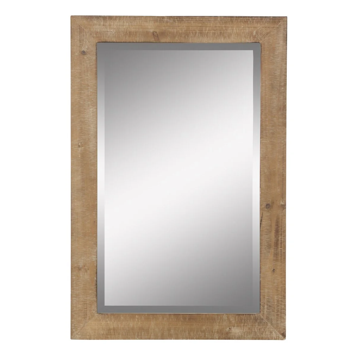 Morris Rectangular Nutmeg Brown Wall Mirror (36 x 24) - 36