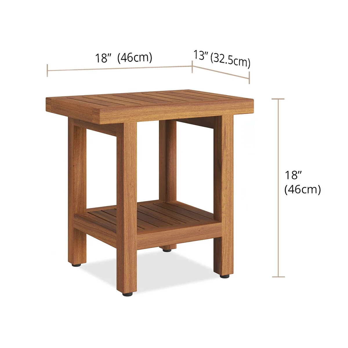 The Original Spa Teak Shower Bench