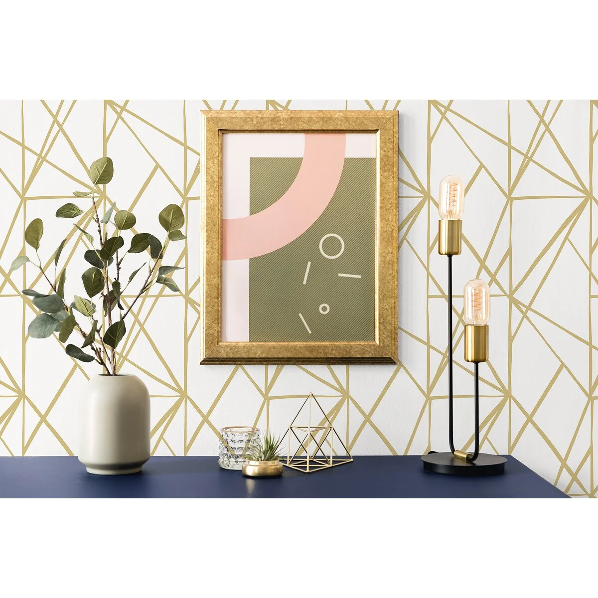 NextWall Quartz Geo Peel and Stick Wallpaper