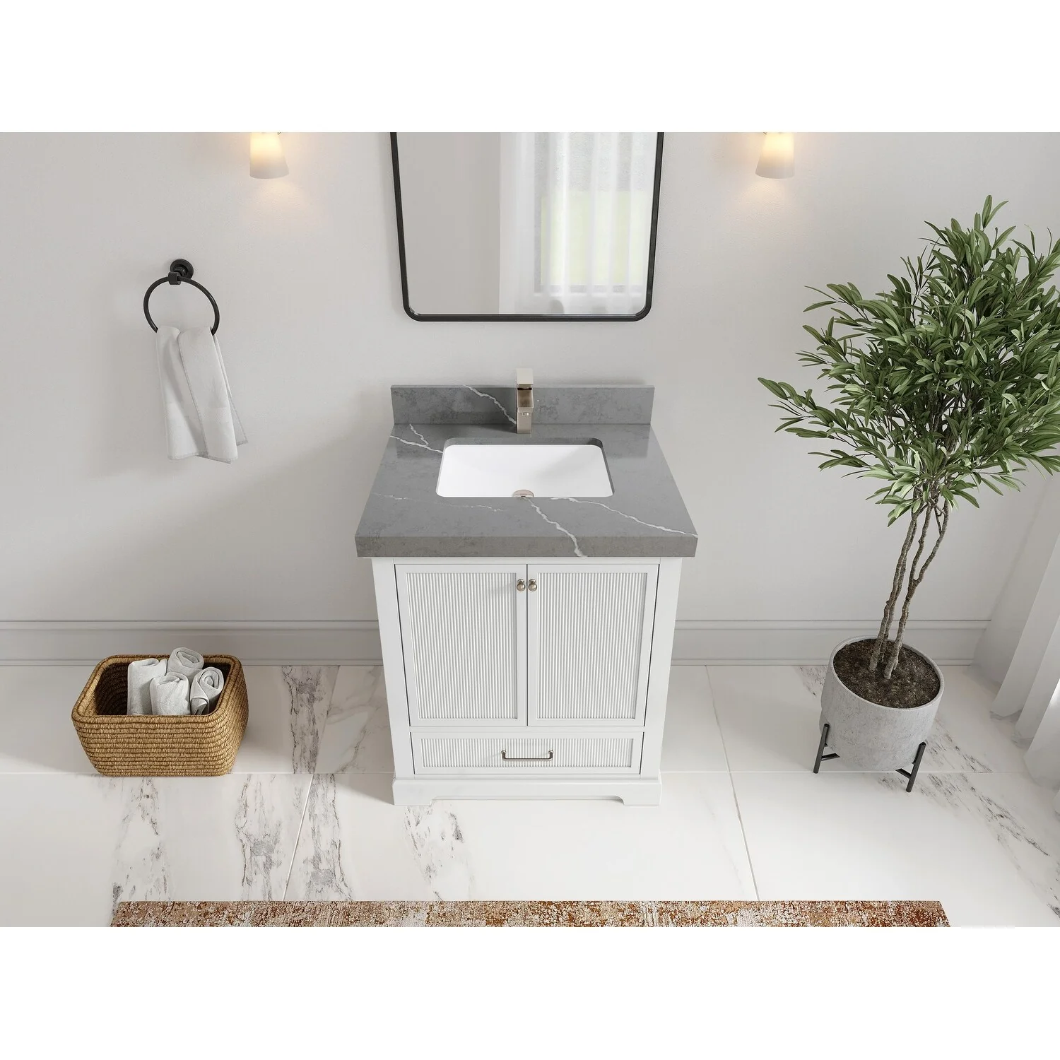 Willow Collections 30 in. W x 22 in. D Alys Single Sink Bathroom Vanity with Countertop