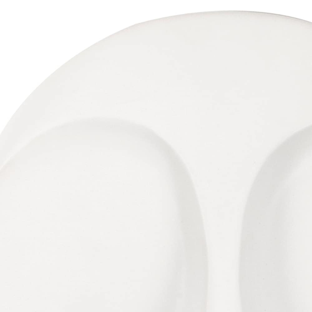 Allan Andrews Matte White Round Face Wall Sculpture