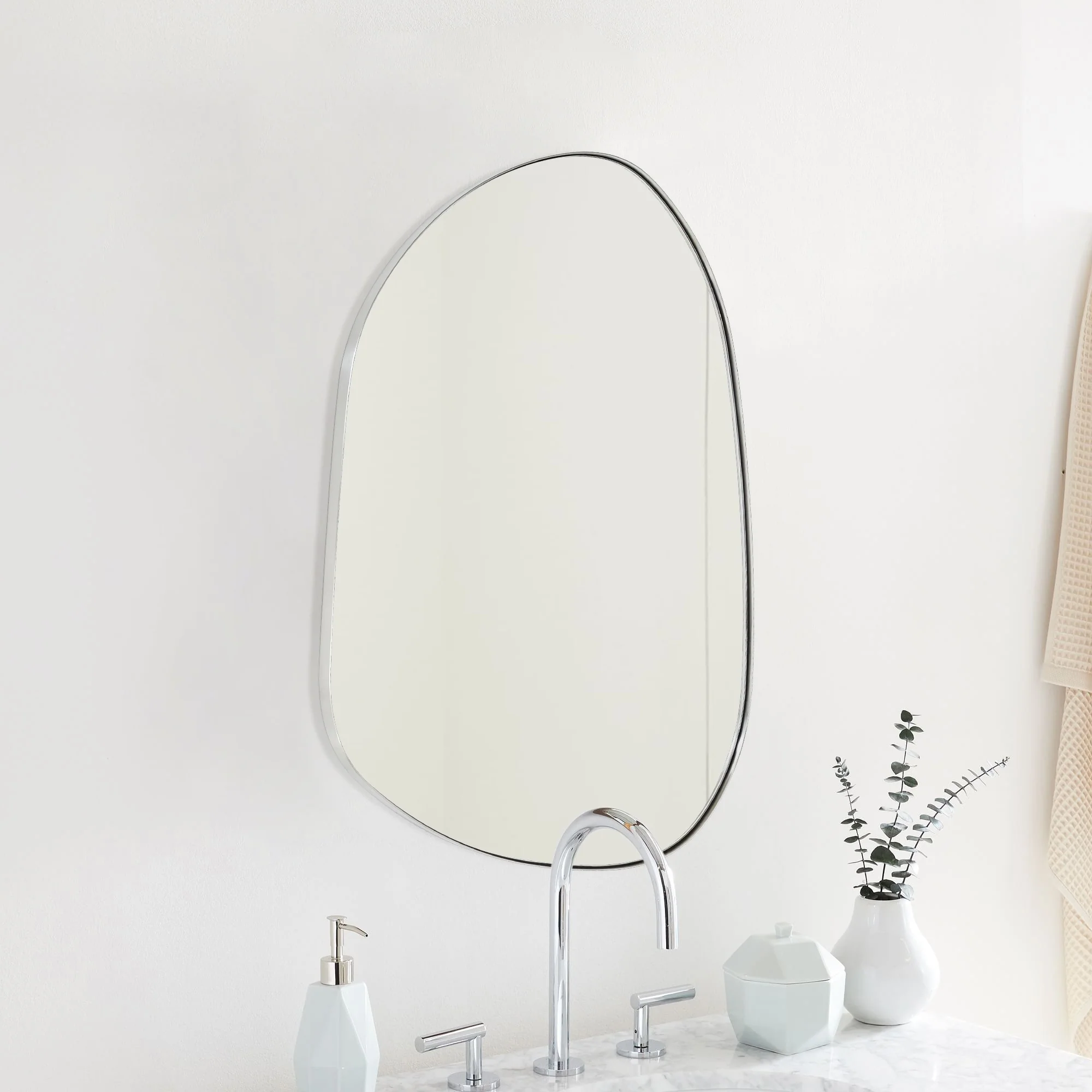 TEHOME Bertlinde wall mirror irregular shaped mirror for living room