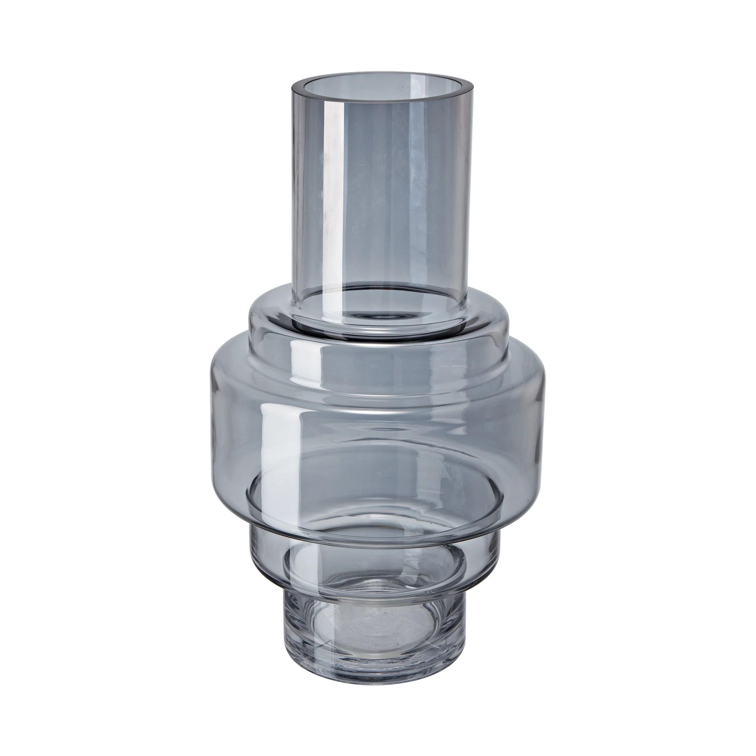 A&B Home Geometric Clear Glass Vase