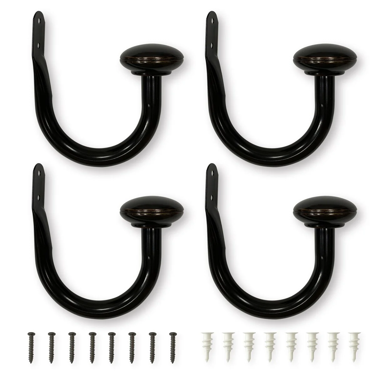 Lumi 3/4 in. Dia. Curtain Holdback (2-Pack / 4-Pack)