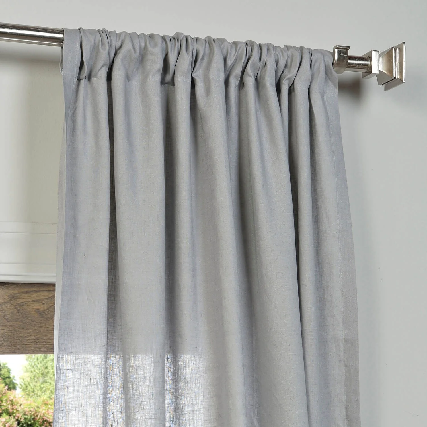 Exclusive Fabrics Signature French Linen Sheer Curtain (1 Panel)