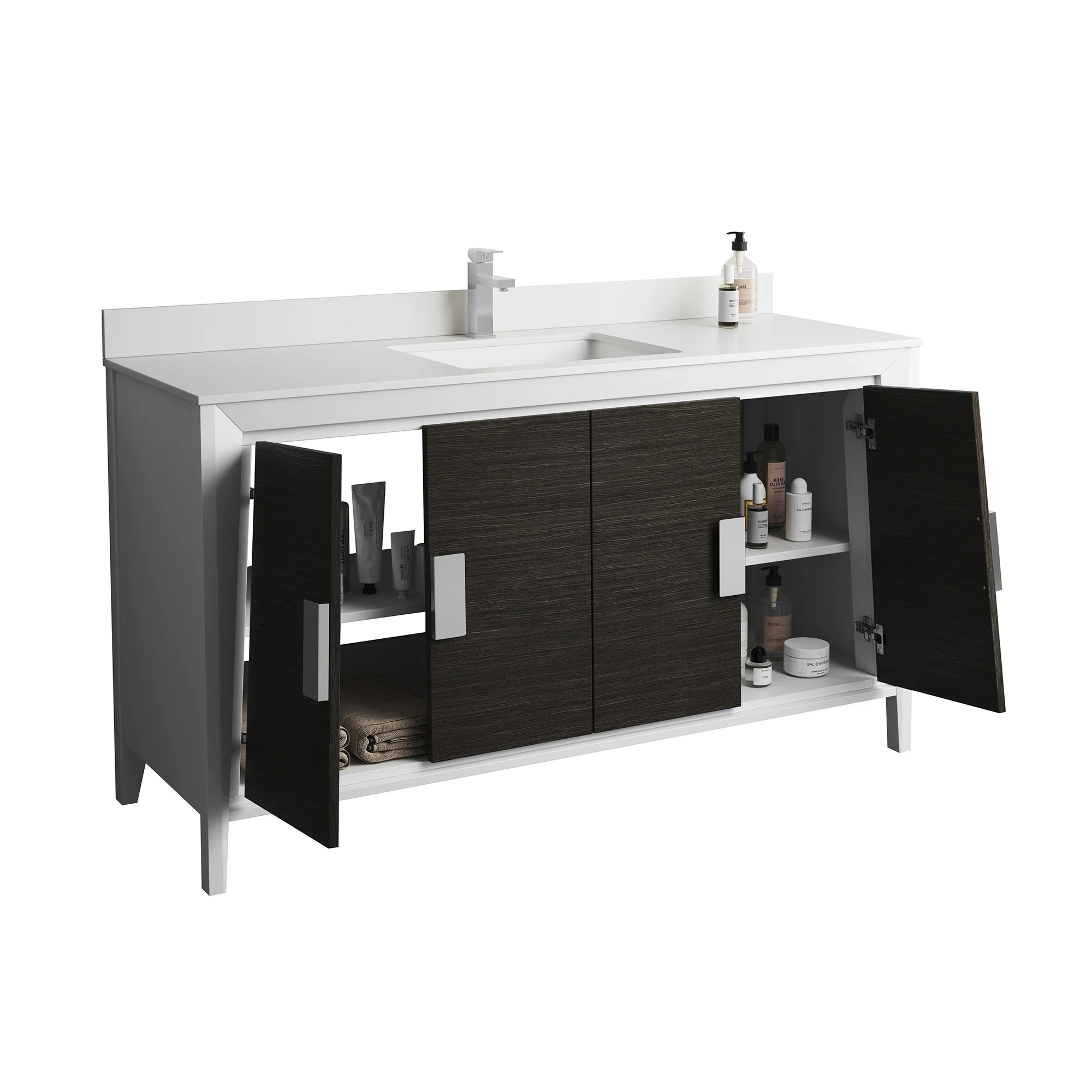 Fine Fixtures Imperial Collection Bathroom Vanity Cabinet Set,