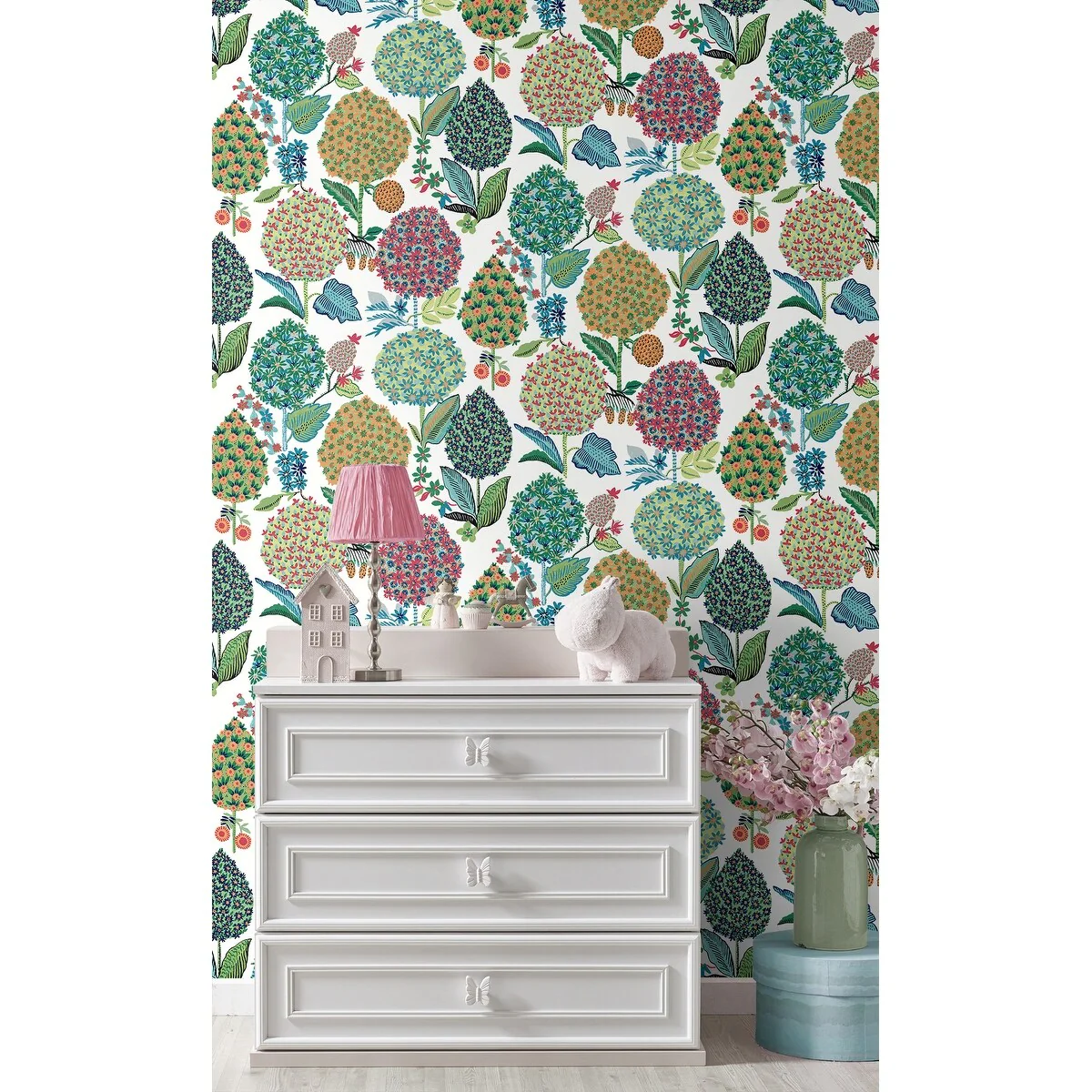 NextWall Blooming Bulbs Peel and Stick Wallpaper