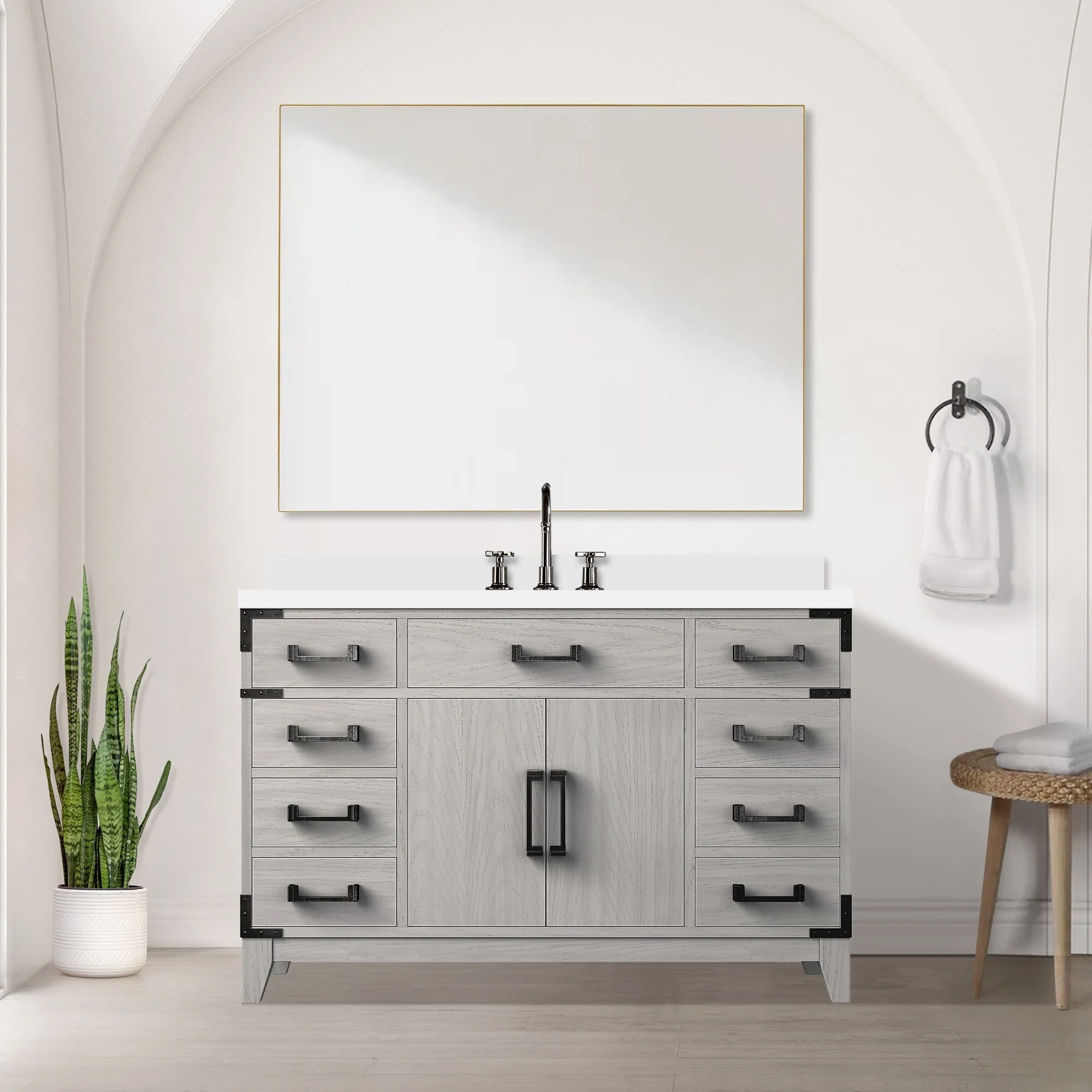Laurel Bath Vanity Quartz Top, Sink and Faucet