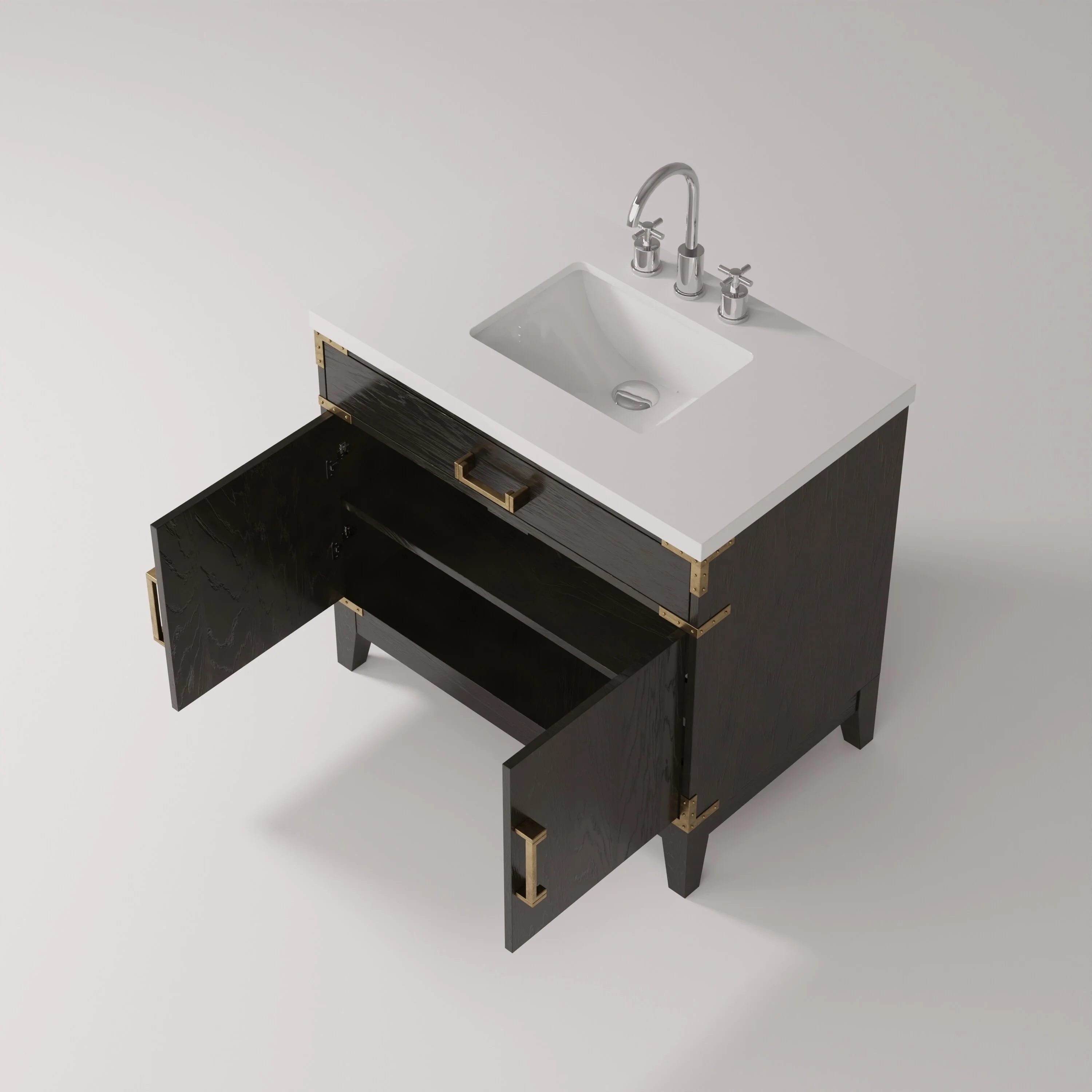 Laurel Bath Vanity Quartz Top, Sink and Faucet